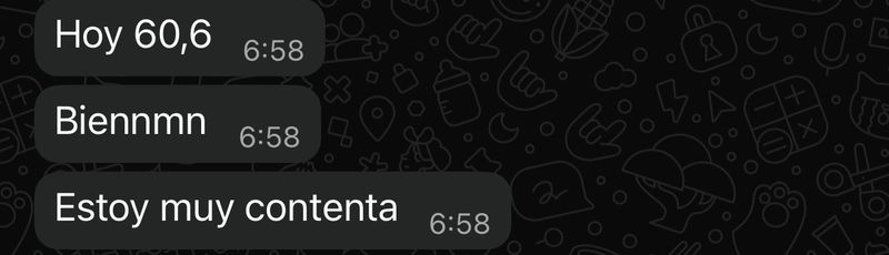 Conversación de WhatsApp con cliente de GrimaldoFit