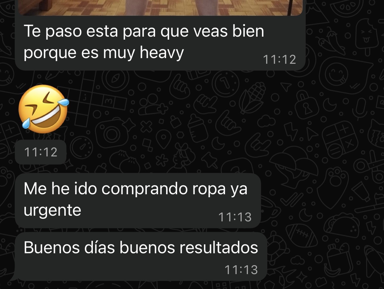 Conversación de WhatsApp con cliente de GrimaldoFit